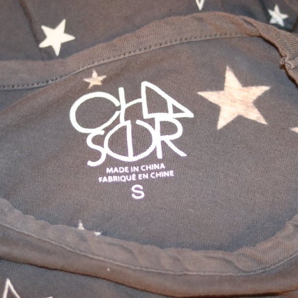 Chaser Brown Stars T-Shirt Size Small - Picture 3 of 4